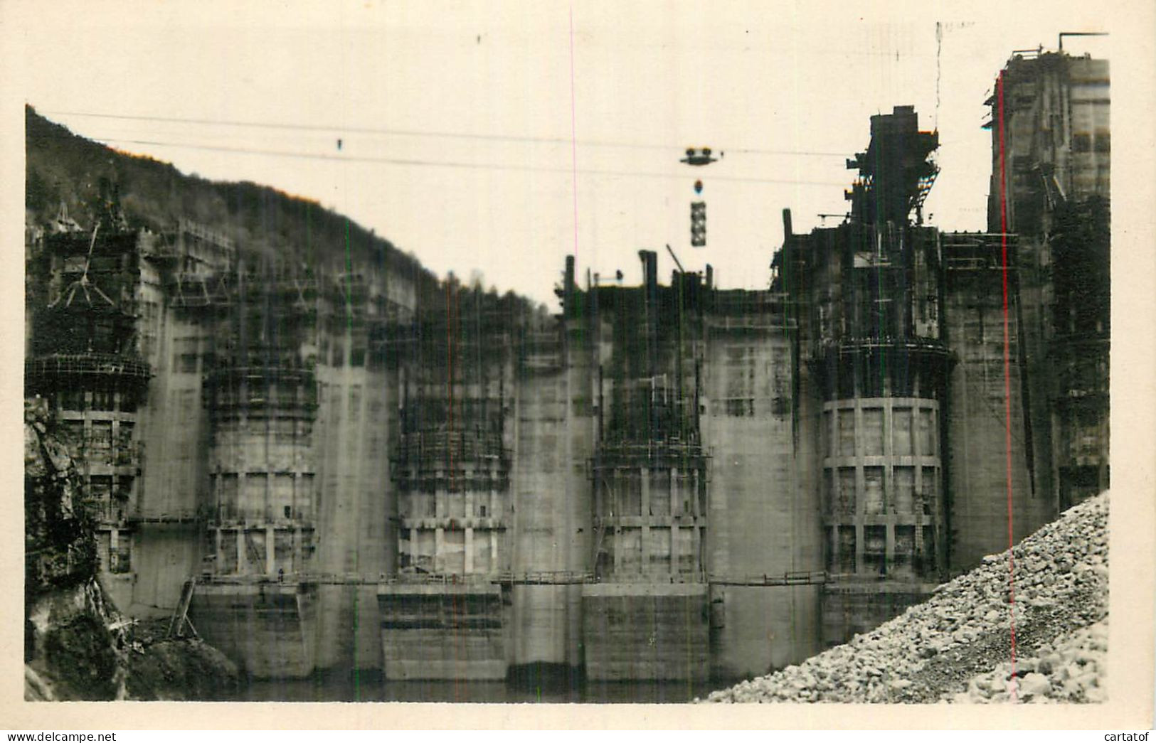 GENISSIAT . Barrage Et Prises D'eau . Vue D'amont . - Génissiat