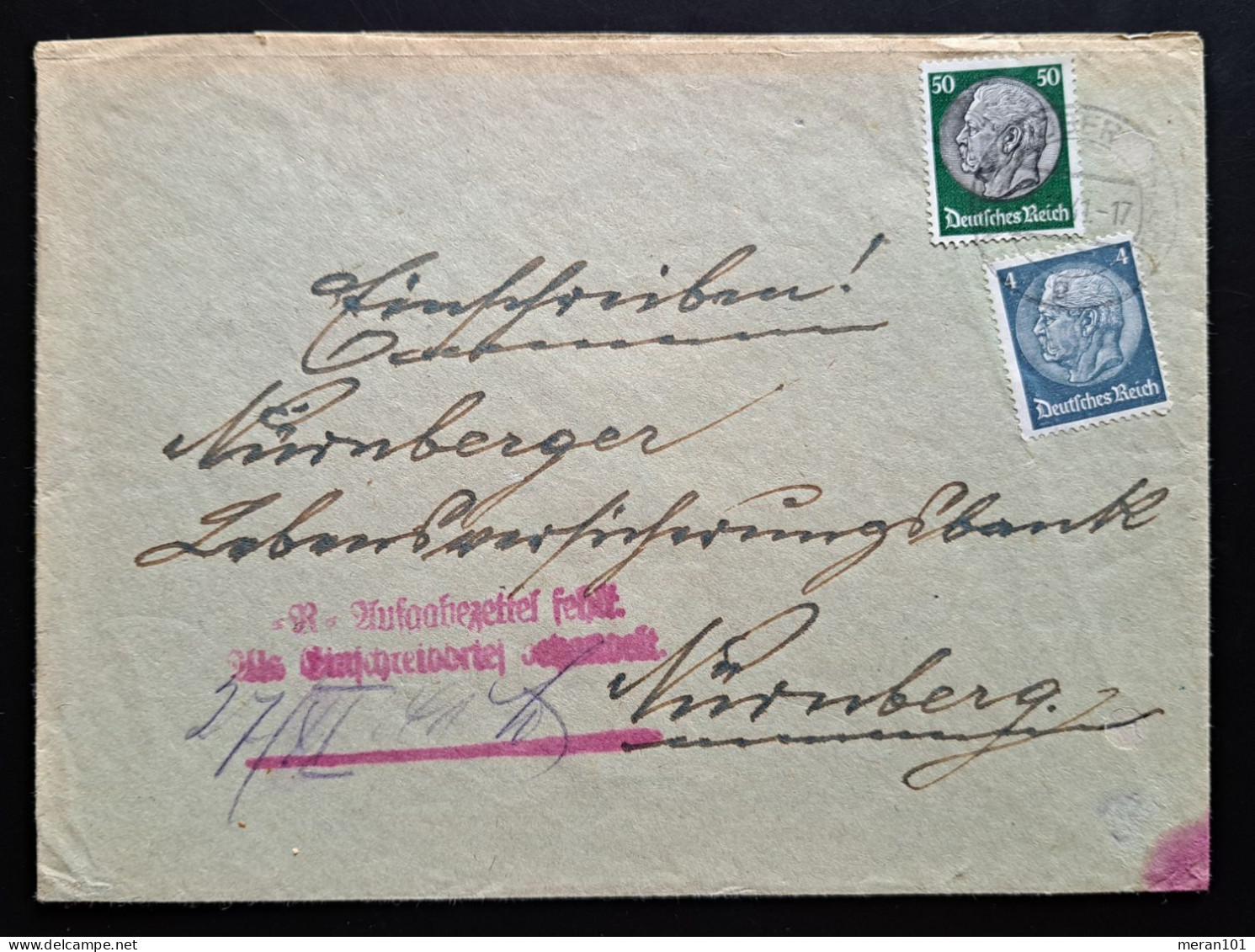 Deutsches Reich 1941, Brief Einschreibe-Stempel MiF - Covers & Documents
