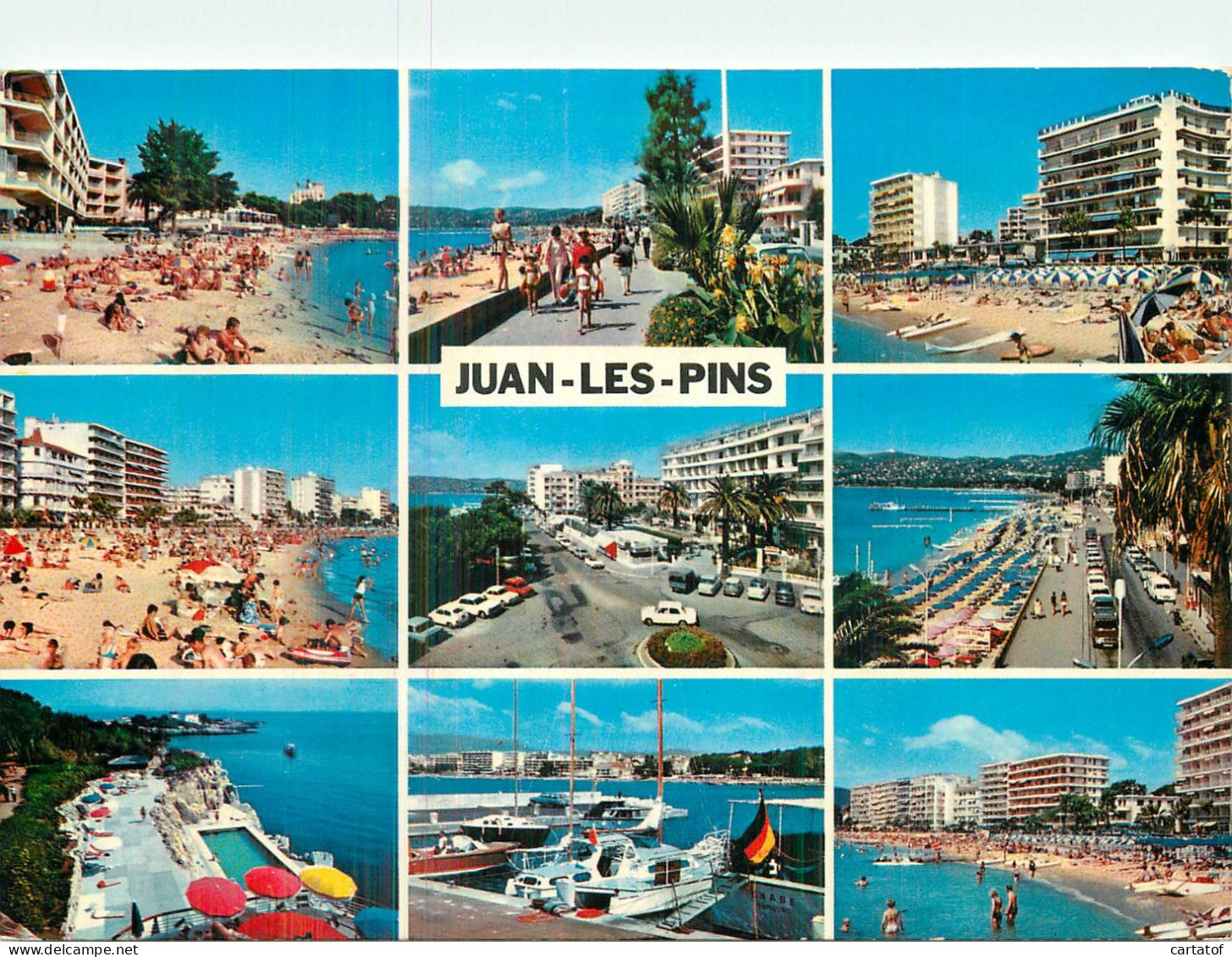 JUAN LES PINS . CP Multivues - Juan-les-Pins