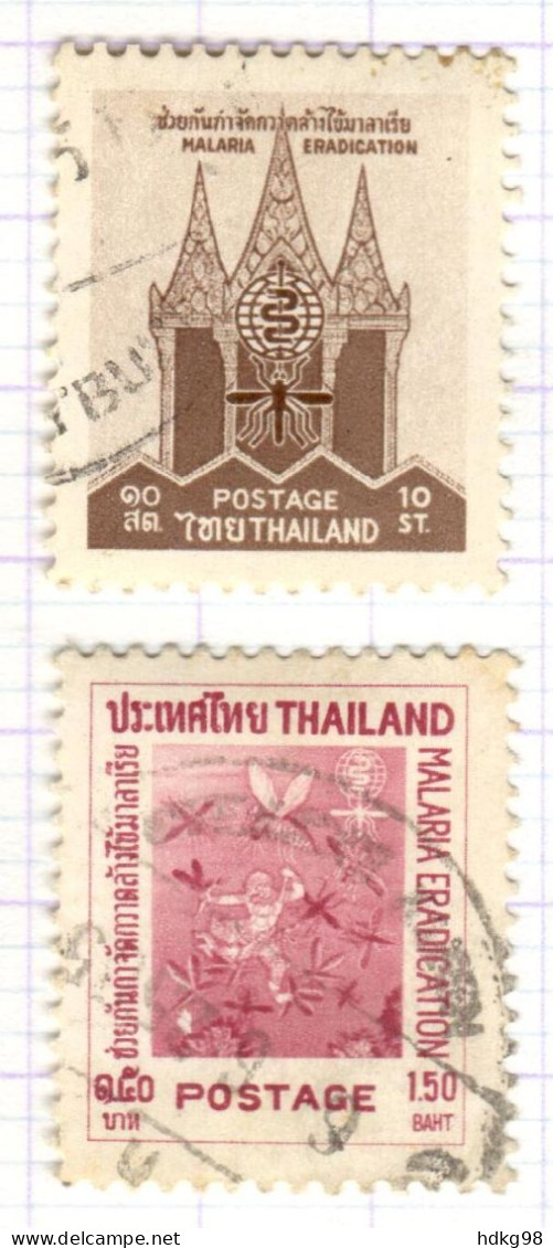 T+ Thailand 1962 Mi 386 390 Malaria - Thaïlande