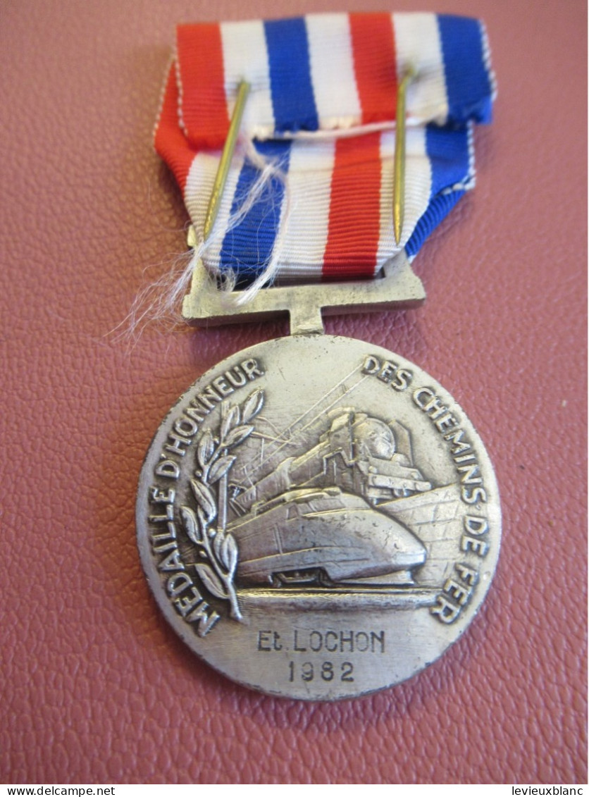 République Française/ Médaille D'Honneur Des Chemins De Fer /Loco Vapeur Et TGV/ 1982          MED512 - Frankreich