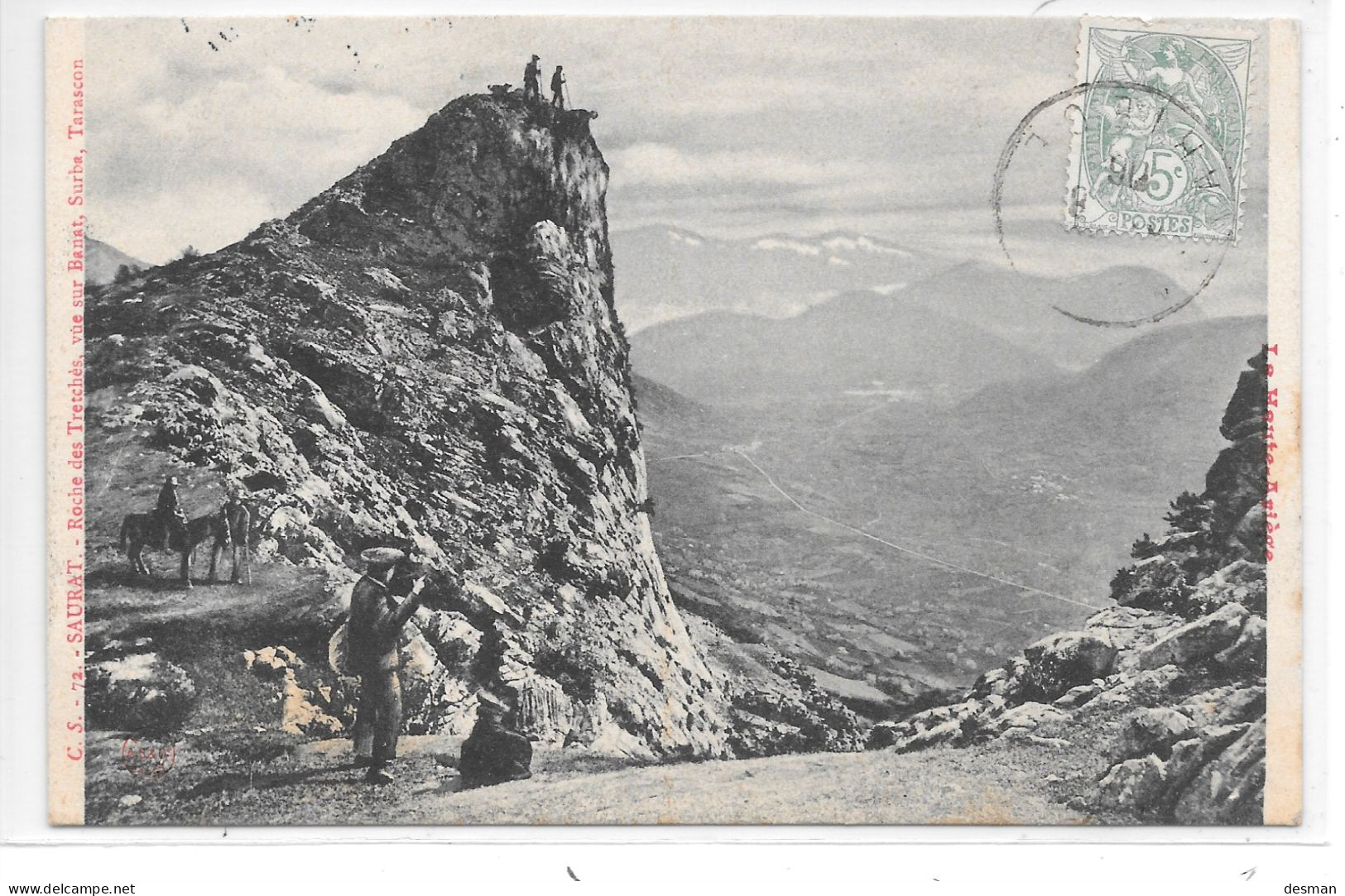 SAURAT - Roche des Iretches- Vue sur Banat, Surba, Tarascon - C.S. N°72 (Clément SANS)
