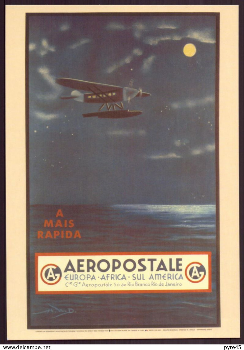 CPM " Aéropostale " Carte Affranchie Pour L'envoi - Other & Unclassified