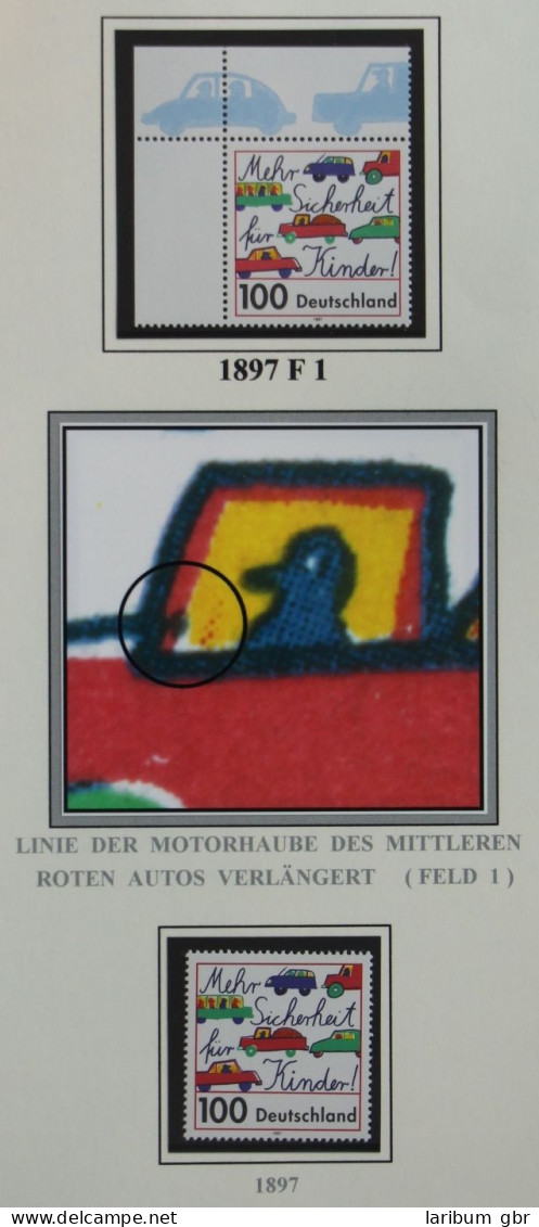 Bund 1897 F1 Postfrisch Plattenfehler #KB457 - Variedades Y Curiosidades