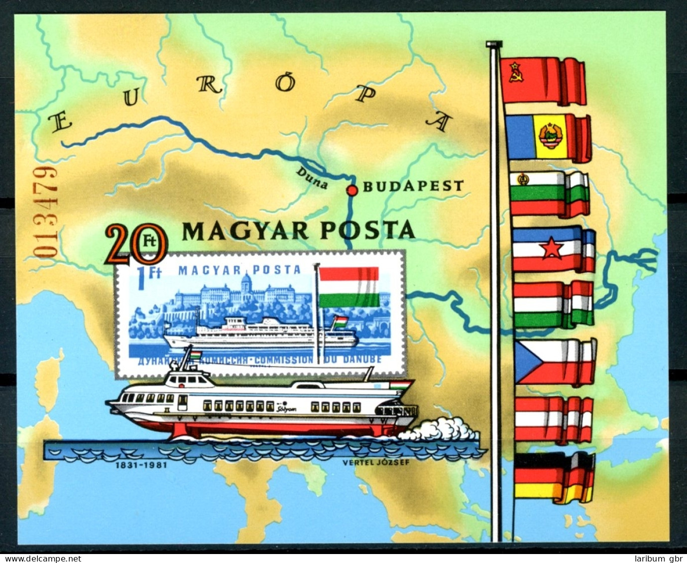 Ungarn Block 153 B Postfrisch Schiffe #IA145 - Sonstige & Ohne Zuordnung