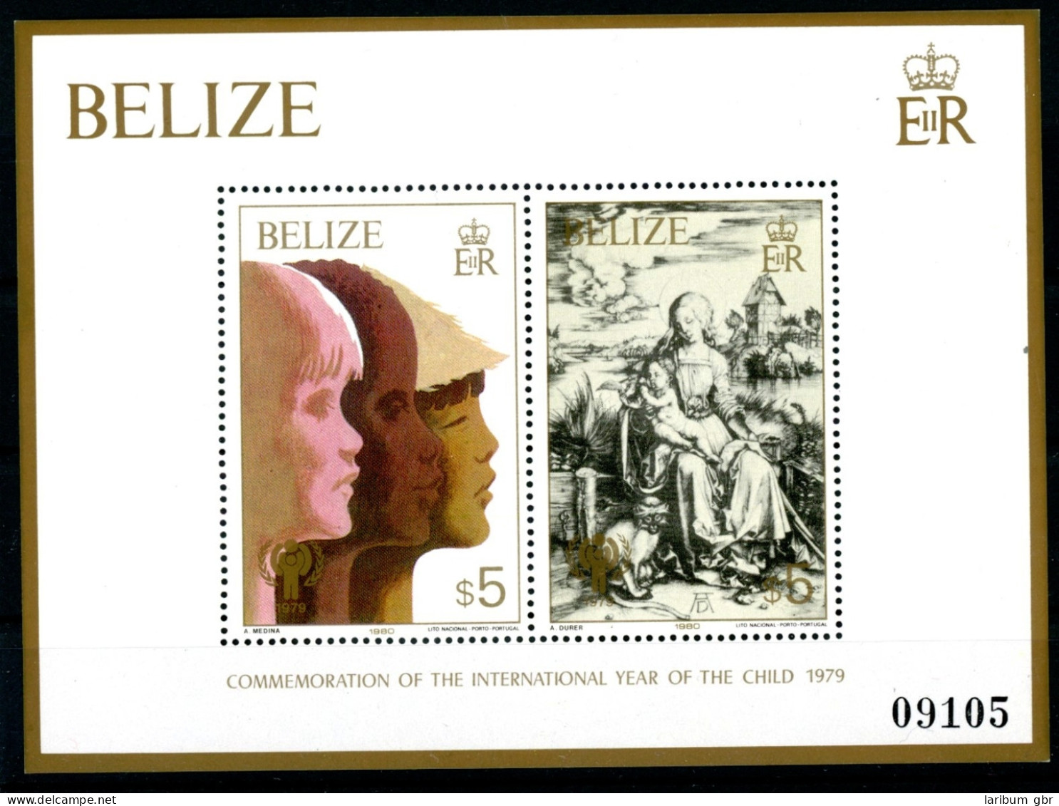 Belize Block 16 Postfrisch Kunst #IA144 - Belize (1973-...)