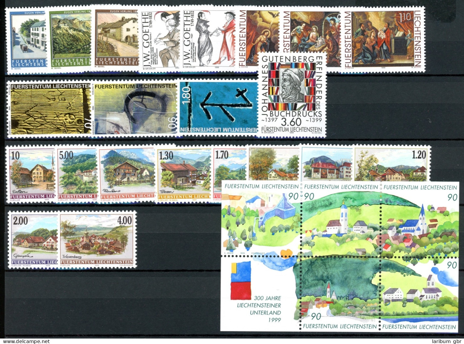 Liechtenstein Jahrgang 1995 - 1999 1103-1223 Postfrisch #JY506 - Sonstige & Ohne Zuordnung