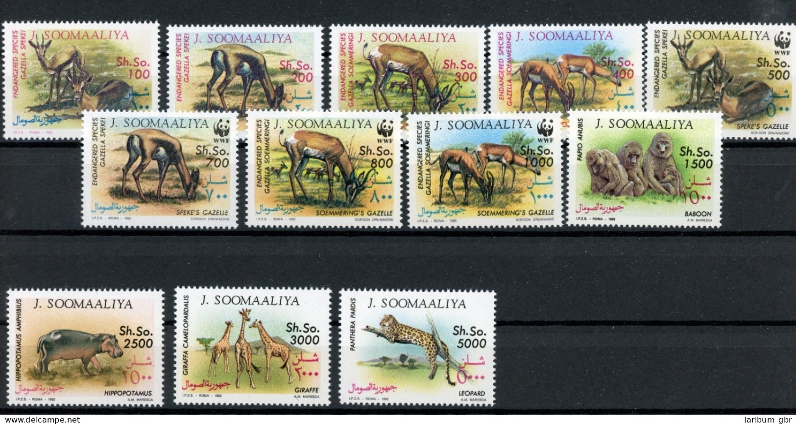 Somalia 432-443 Postfrisch Tiere #JK431 - Somalië (1960-...)