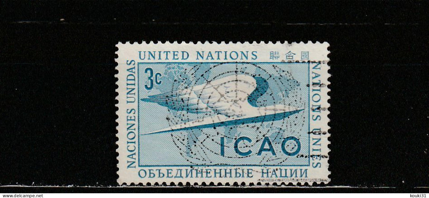 Nations Unies (New-York) YT 31 Obl : OACI - 1955 - Gebruikt