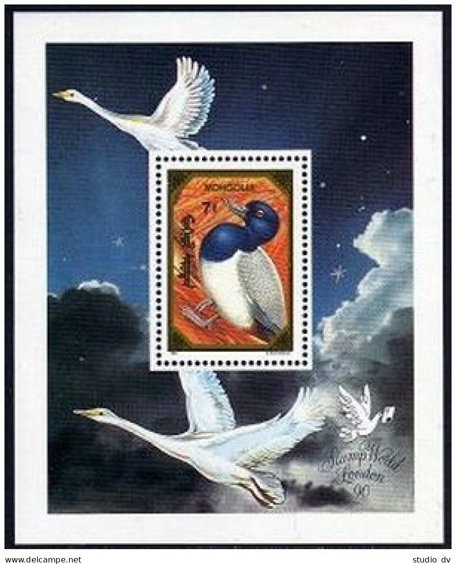 Mongolia 1934-1944, MNH. Michel 2229-2237, Bl.162-163. London-1990. Birds 1991. - Mongolië