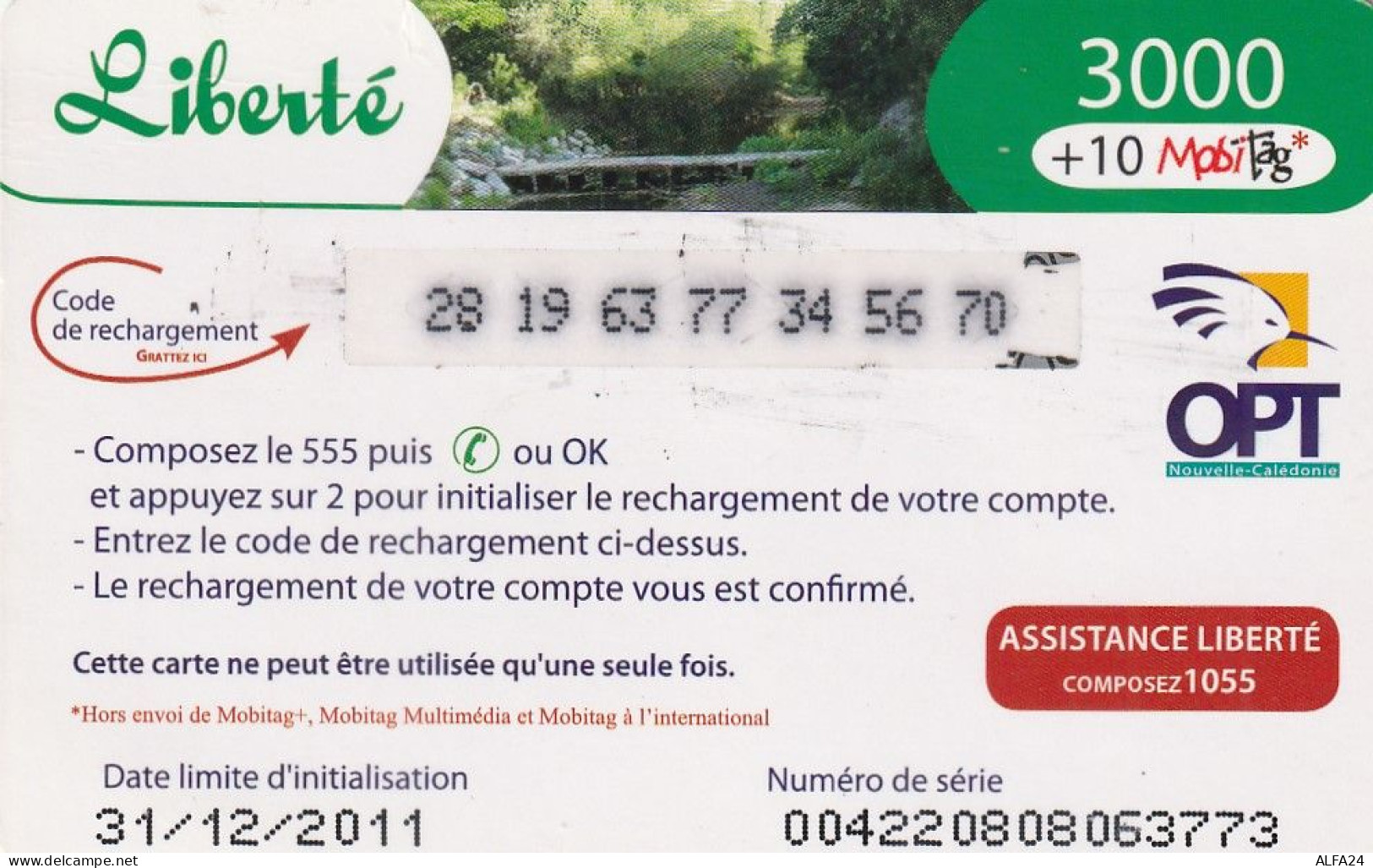 PREPAID PHONE CARD NUOVA CALEDONIA  (E10.18.4 - New Zealand