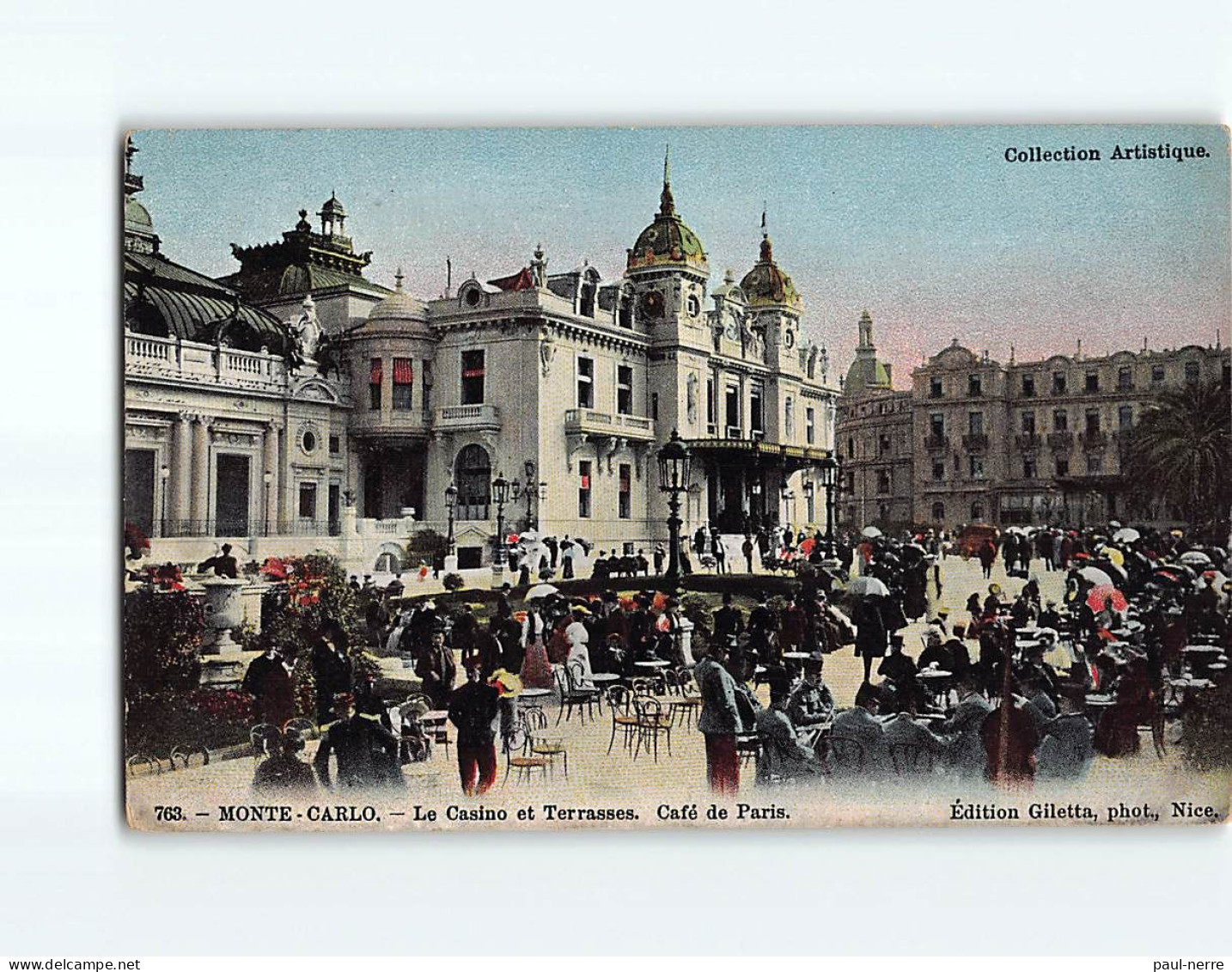 MONTE CARLO : Le Casino Et Terrasse, Café De Paris - Très Bon état - Monte-Carlo