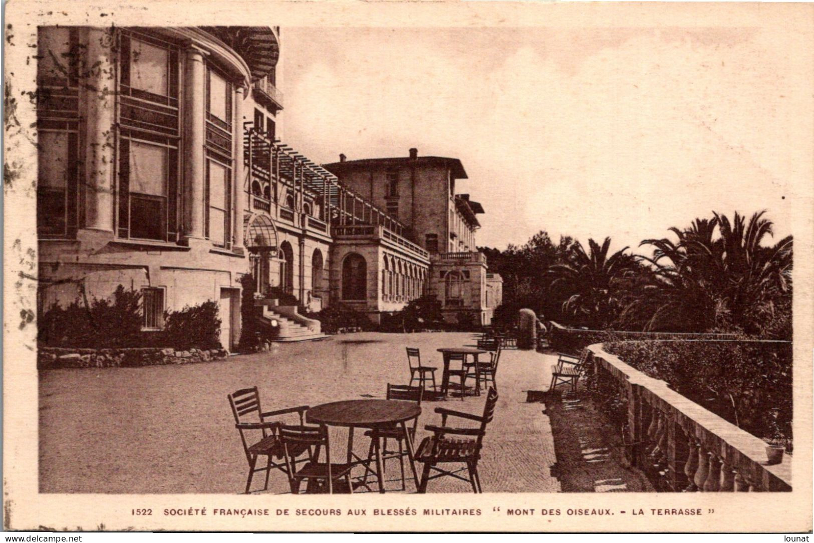 83 HYERES  - "Mont Des Oiseaux " - La Terrasse Société Française De Secours Aux Blessés Militaires - Hyeres