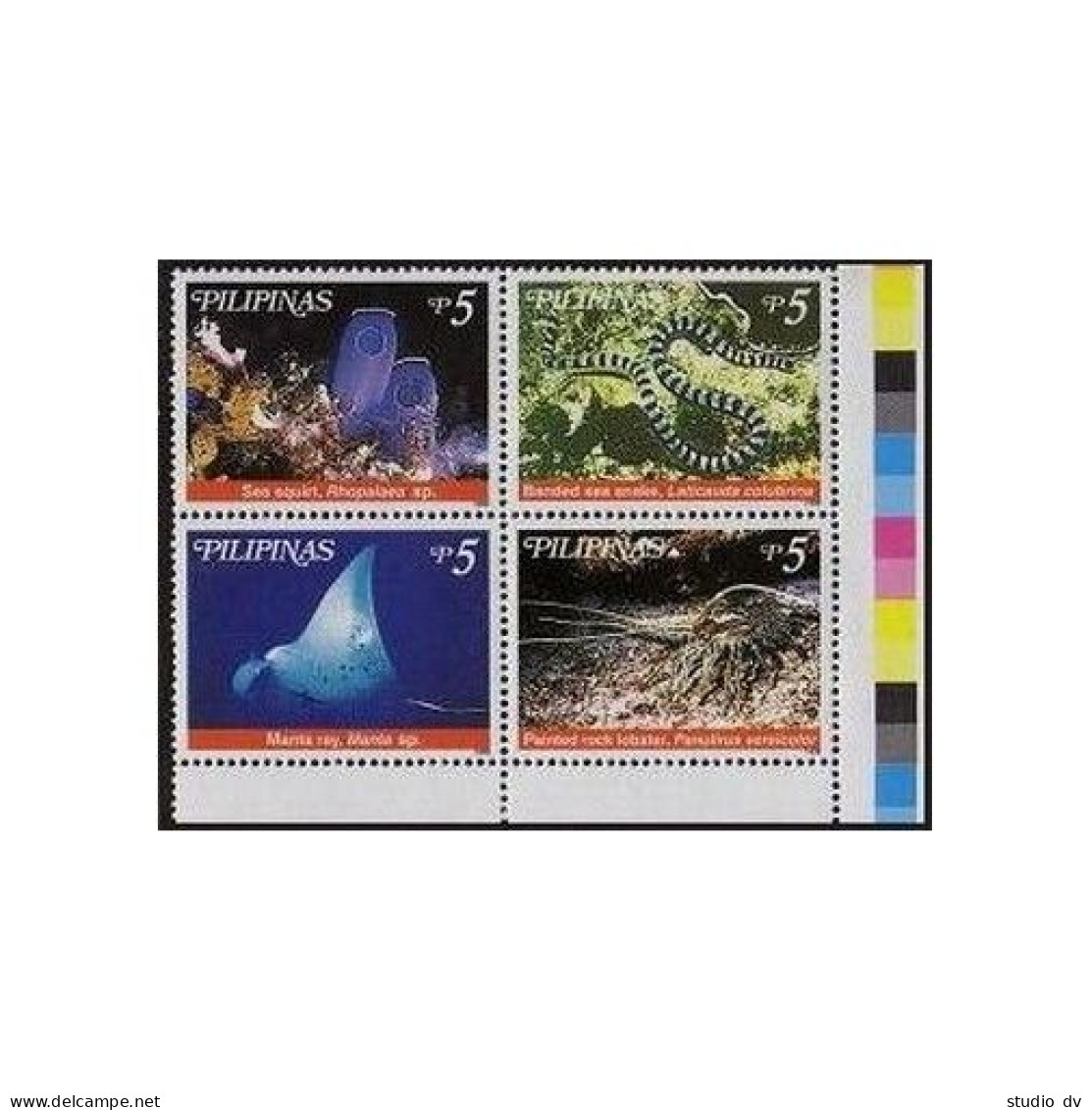 Philippines 2614 Ad Block, 2615 Ac Sheet, MNH. Marine Biodiversity, 1999. - Filippine