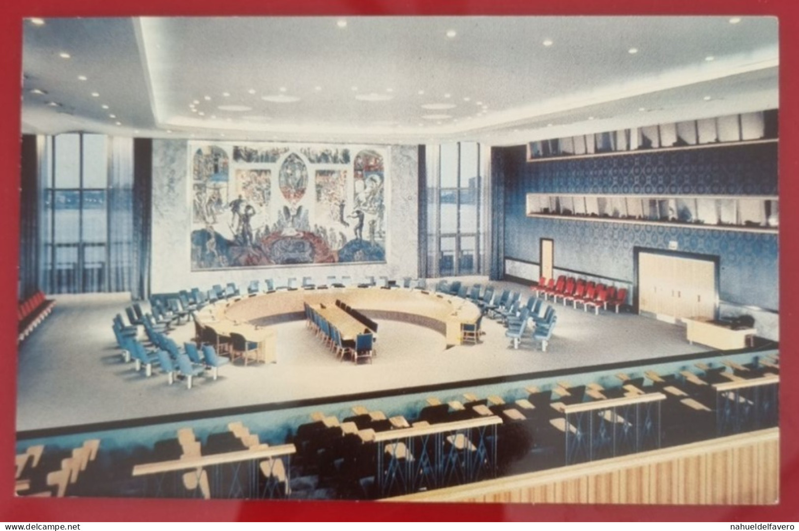 Uncirculated Postcard - USA - NY, NEW YORK CITY - UNITED NATIONS, SECURITY COUNCIL CHAMBER - Piazze