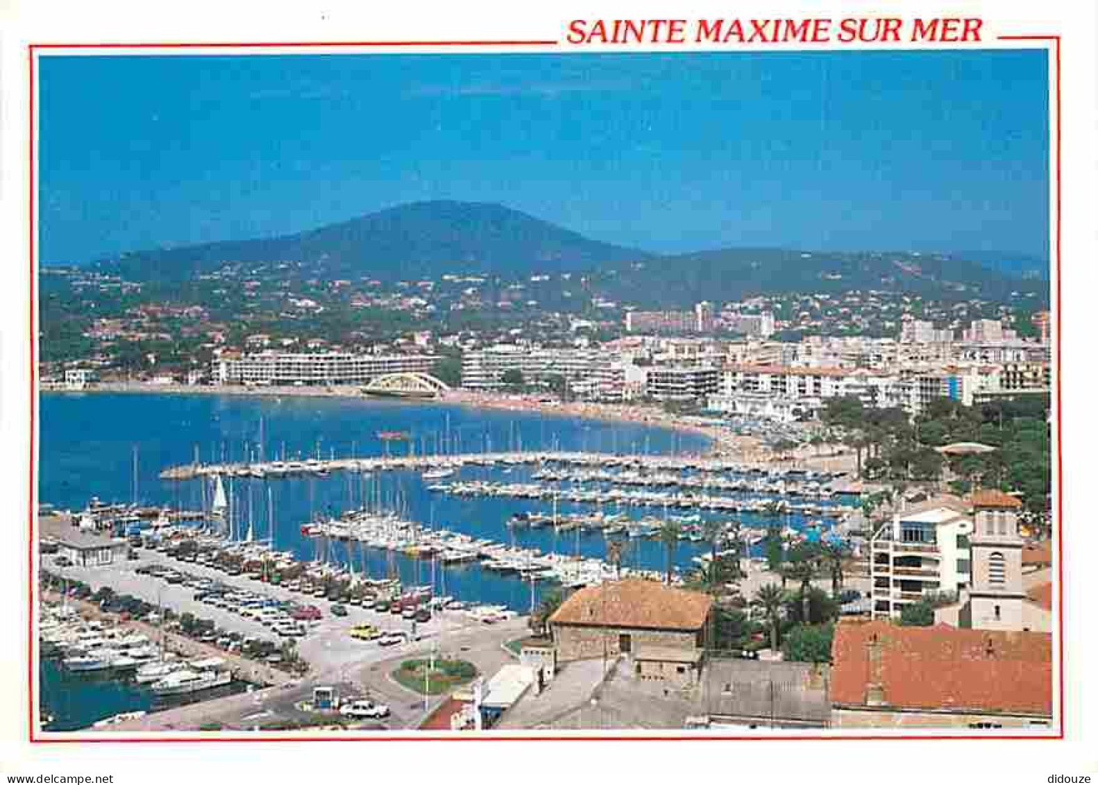 83 - Sainte Maxime - Vue Générale Sur Le Port Et La Plage - Bateaux - Automobiles - CPM - Voir Scans Recto-Verso - Sainte-Maxime