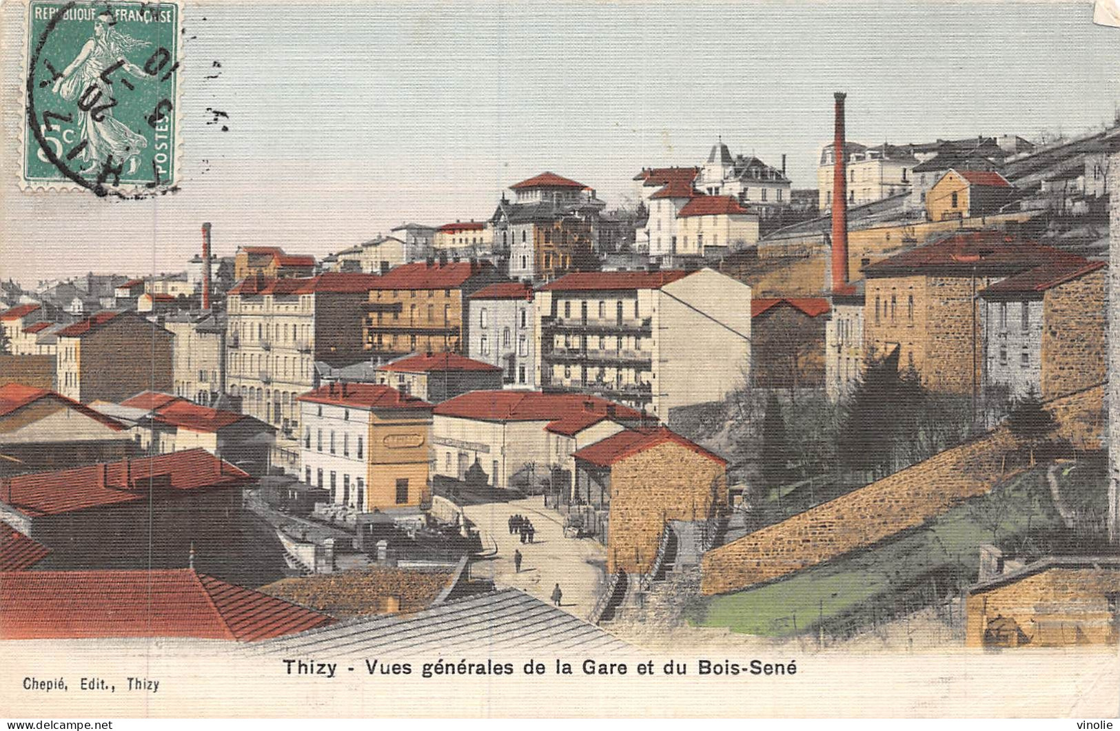 P-24-Mi-Is-1926 : THIZY. CARTE EN COULEUR - Thizy