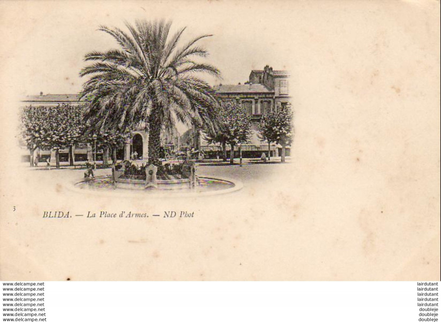 ALGERIE  BLIDA  La Place D'Armes .... ( Ref FA548 ) - Blida