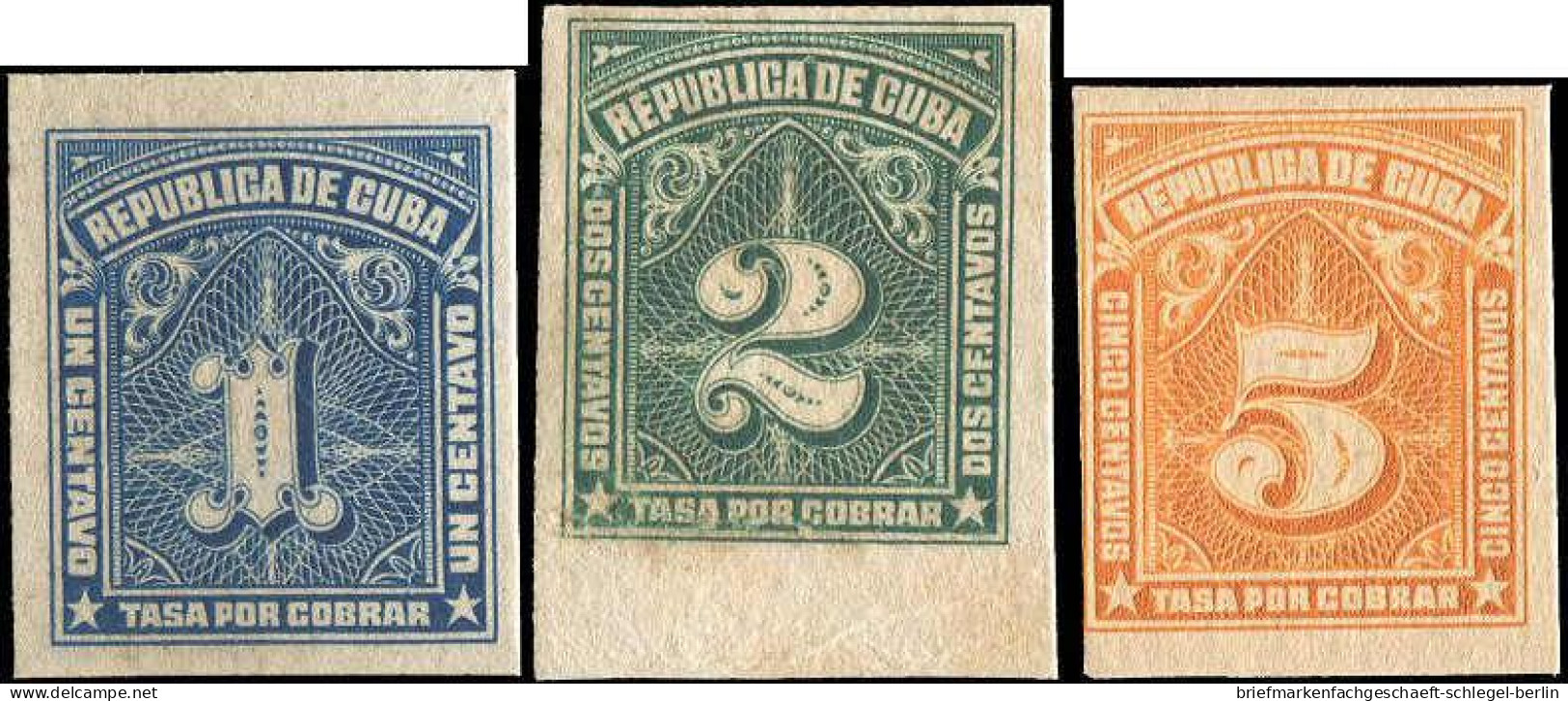 Cuba, 1915, P 1-3 Prob. - Kuba