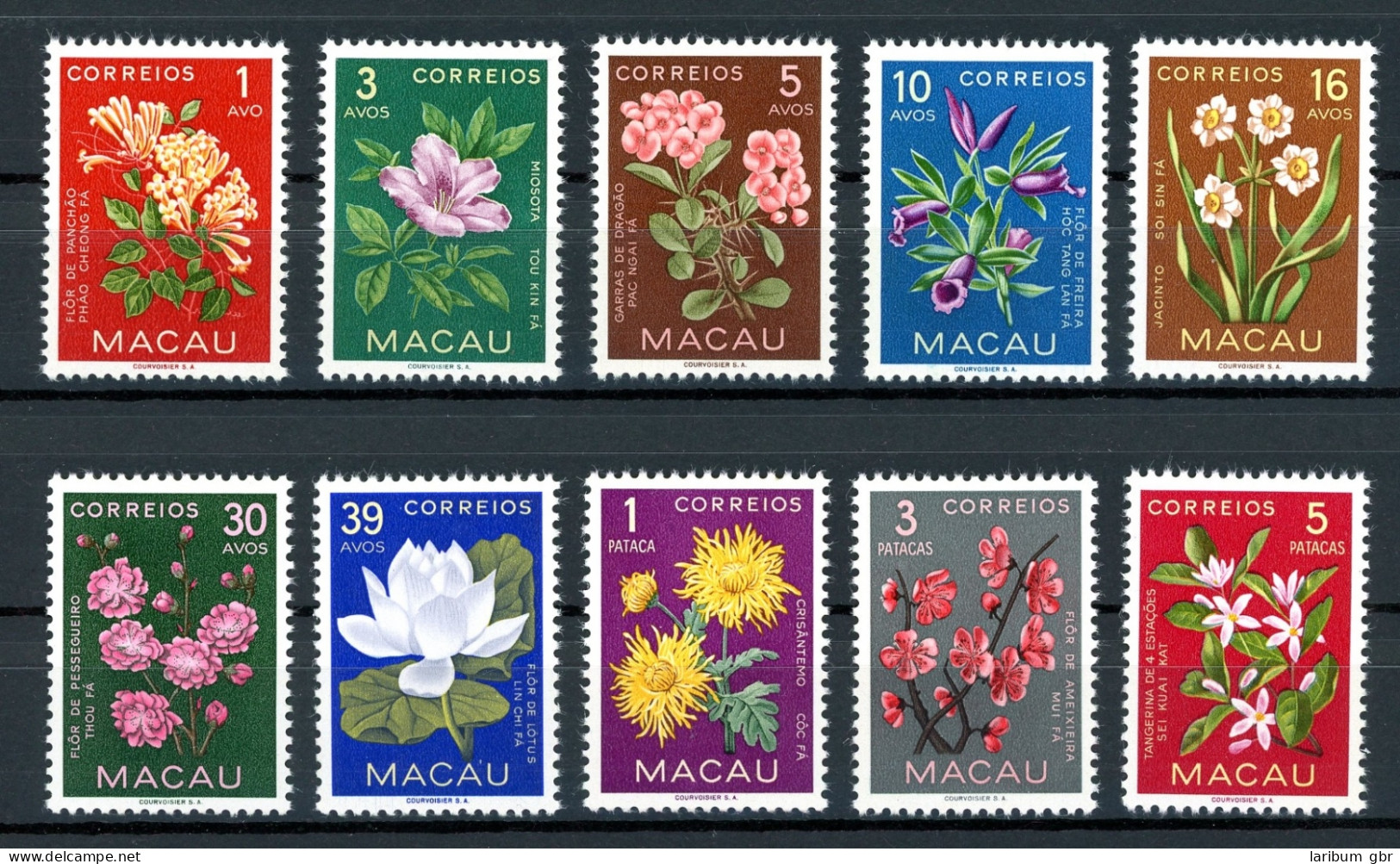 Macau 394-403 Postfrisch Blumen #JM162 - Otros & Sin Clasificación