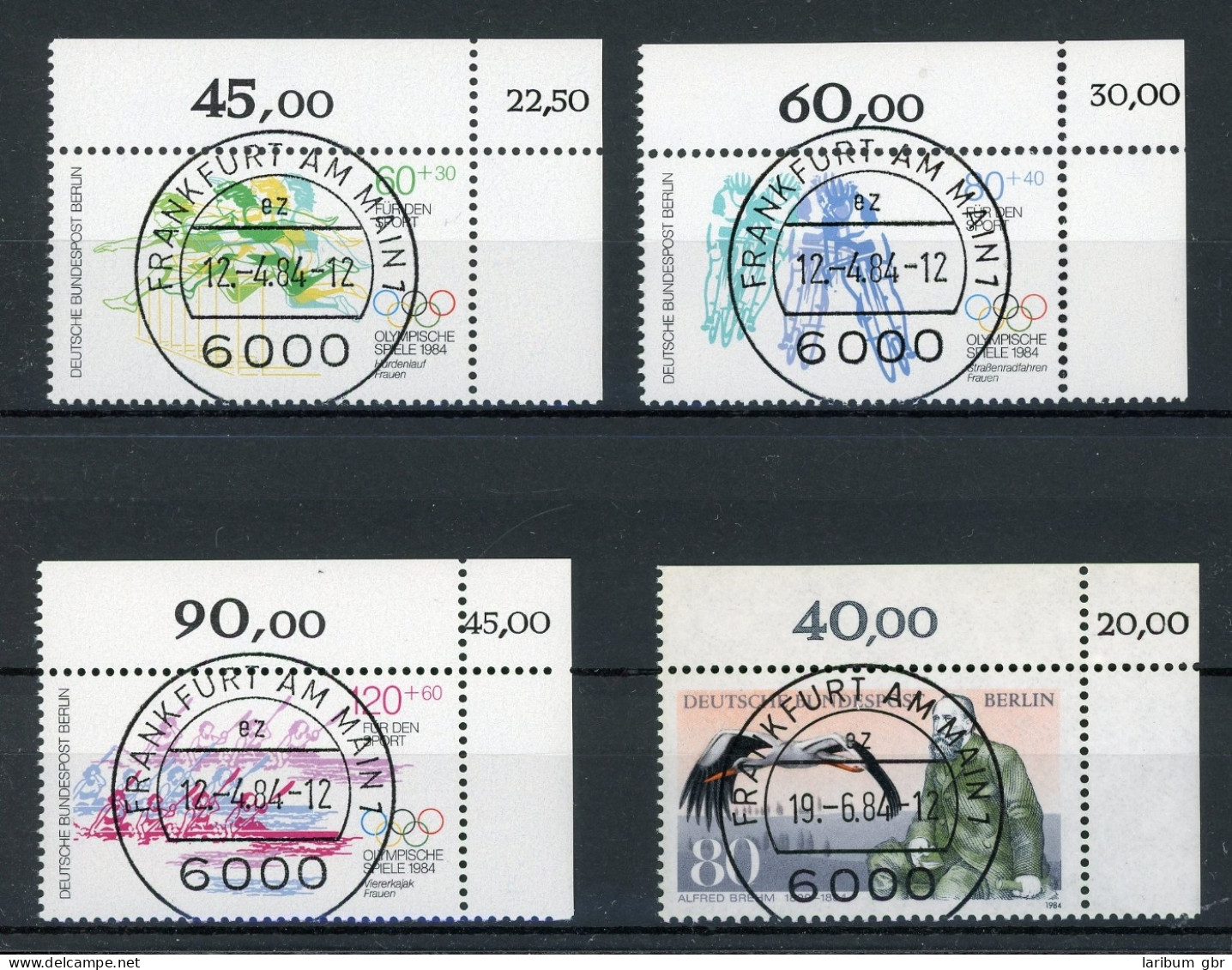 Berlin Lot KBWZ Aus 1984 Gestempelt Frankfurt, Originalgummi #IS957 - Altri & Non Classificati