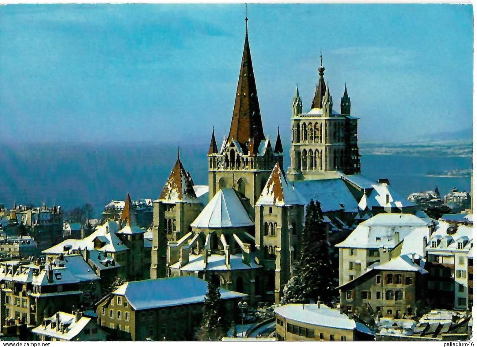 VD LAUSANNE - La Cathédrale En Hiver - Photoglob SA Zurich/Vevey, No 9757 - NEUVE - Lausanne