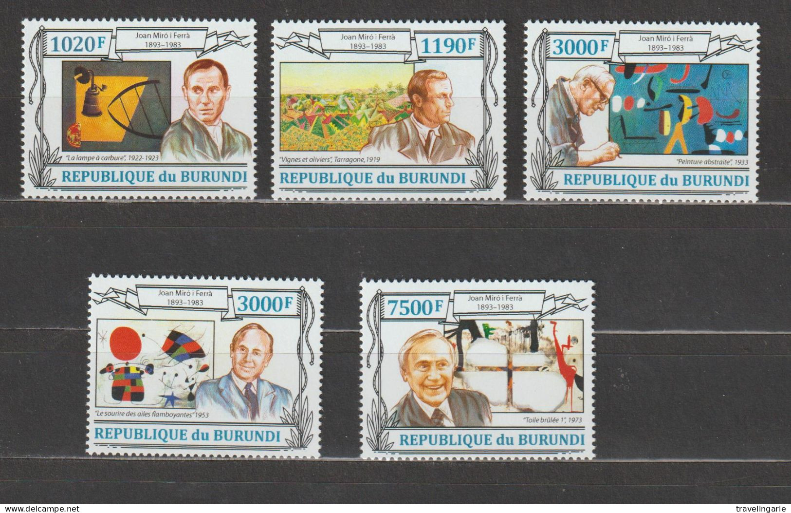 Burundi 2013 120th Anniversary Of Joan Miro (painter) MNH/** - Neufs