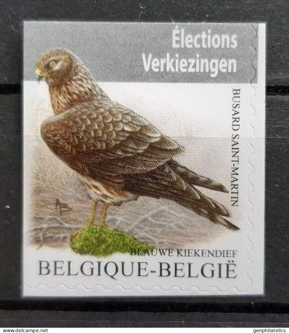 BELGIUM 2024 FAUNA Animals. Birds Of Prey - Fine Stamp (self-adhesive) MNH - Ungebraucht