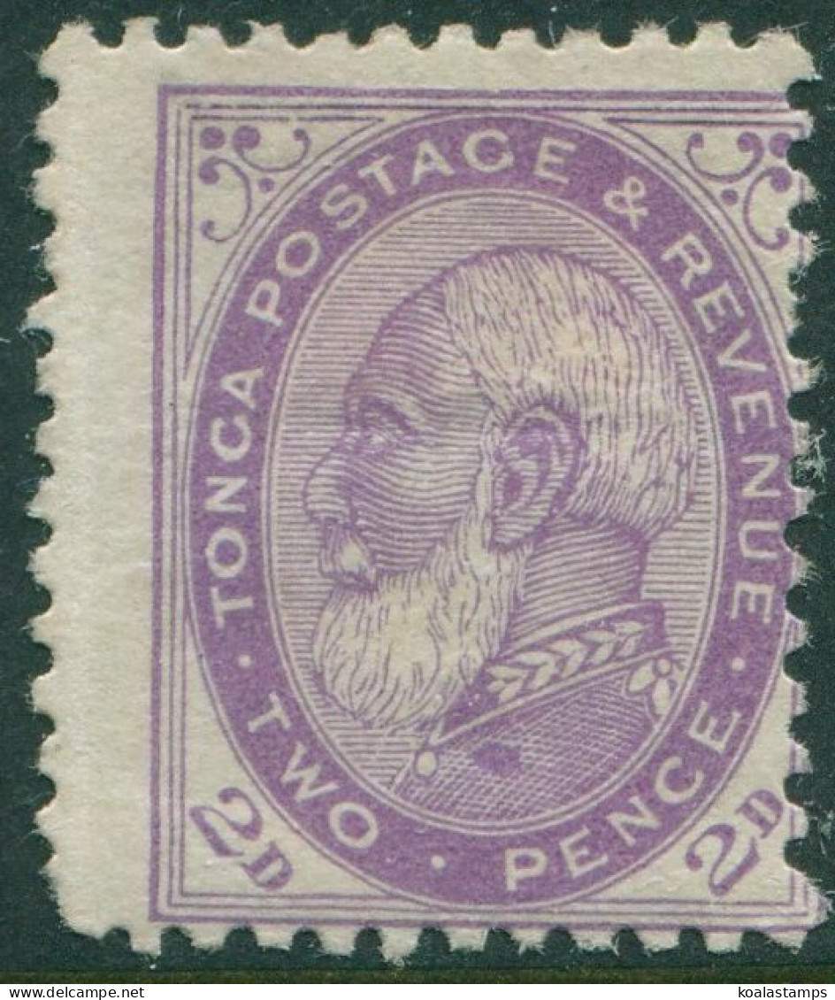 Tonga 1886 SG2 2d Violet King George I MH - Tonga (1970-...)