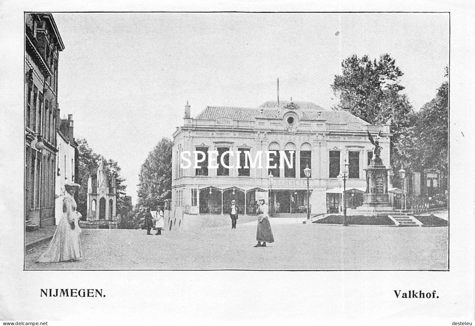 Prent - Valkhof - Nijmegen  - 8.5x12.5 Cm - Nijmegen