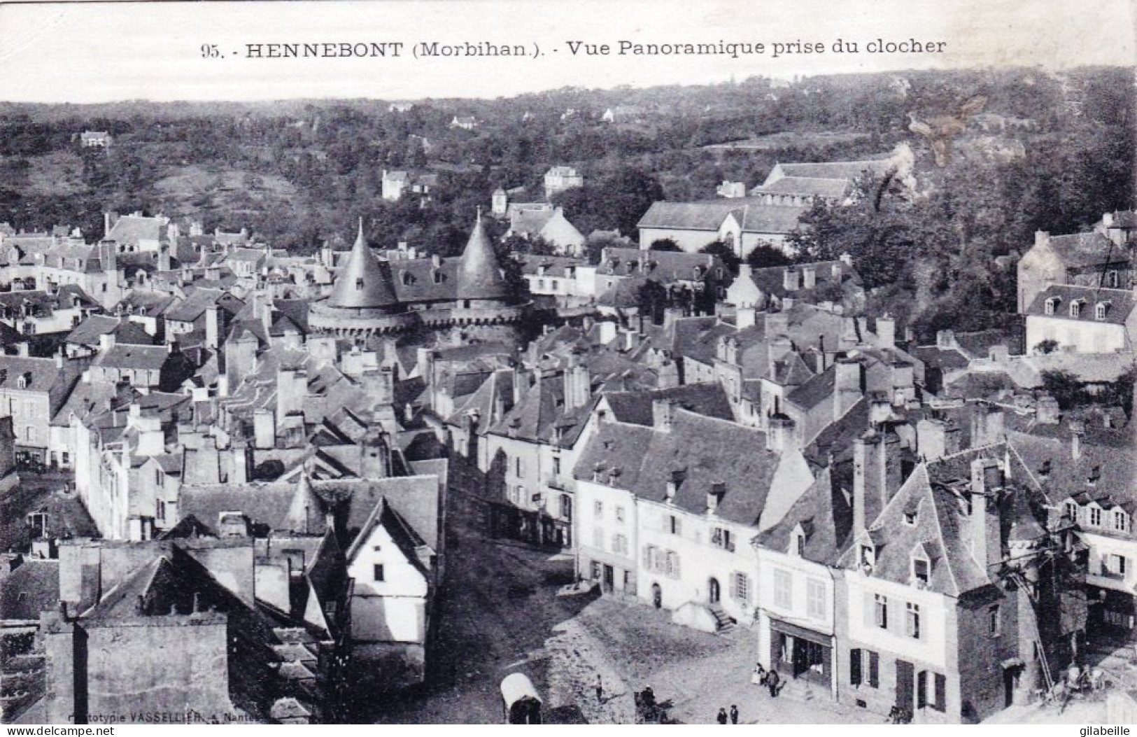 56 - Morbihan -  HENNEBONT -  Vue Panoramique Prise Du Clocher - Hennebont