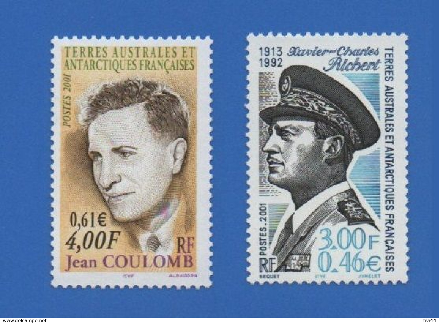 TAAF 291 + 292 NEUFS ** JEAN COULOMB + XAVIER-CHARLES RICHERT - Unused Stamps