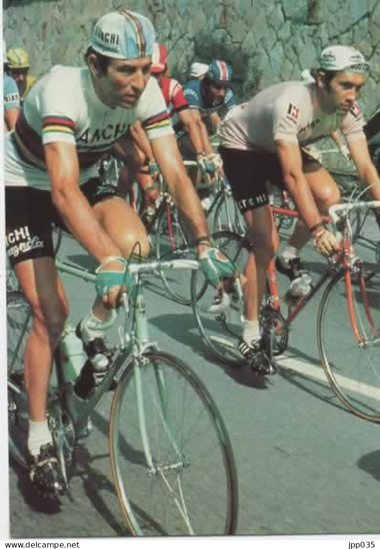 CYCLISME  Giro  1974 GIMONDI MERCKX   Carte N°4    Série De 6 Cartes  Spéciales GIRO - Radsport