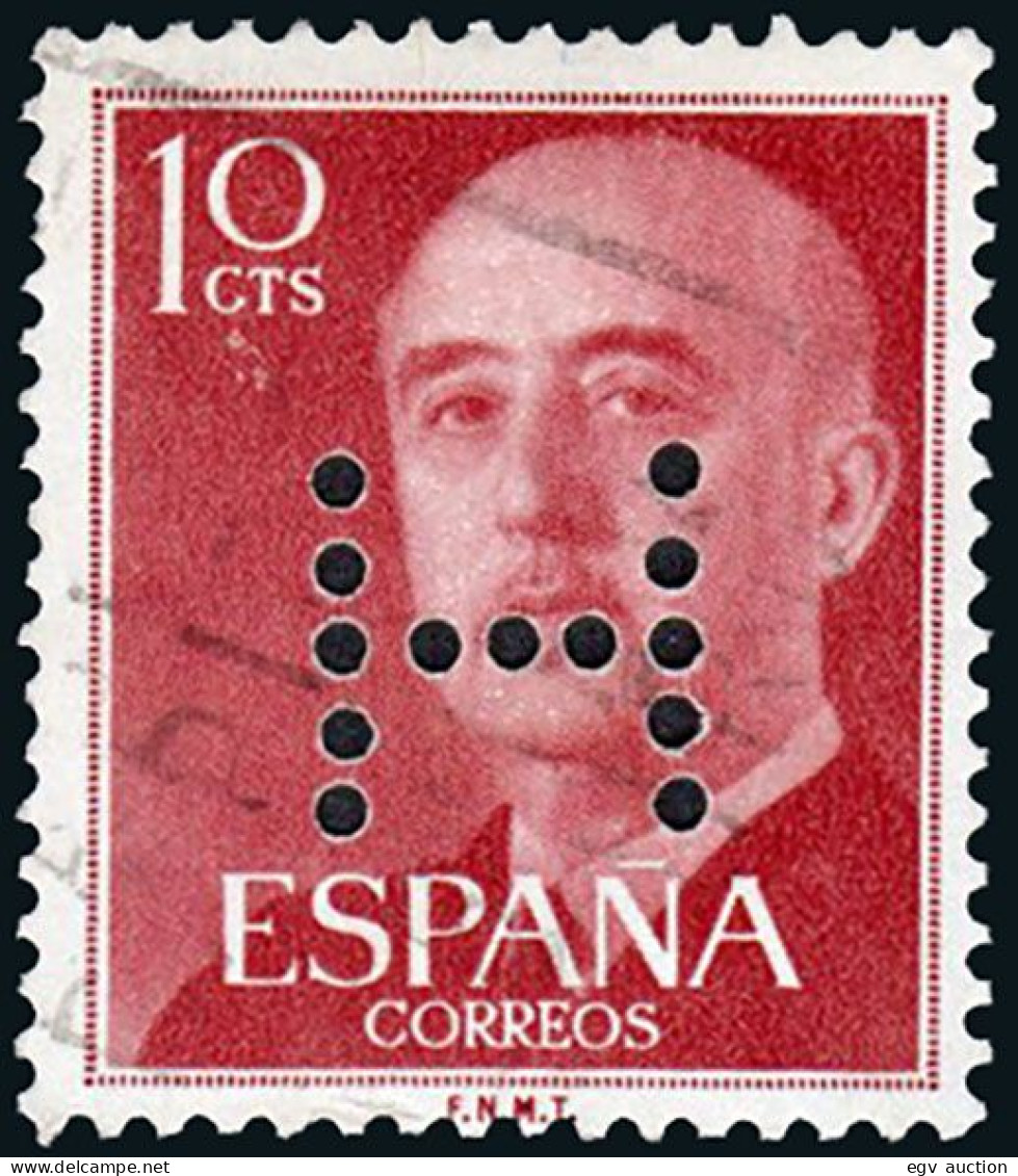 Madrid - Perforado - Edi O 1143 - "H" (Editorial) - Oblitérés