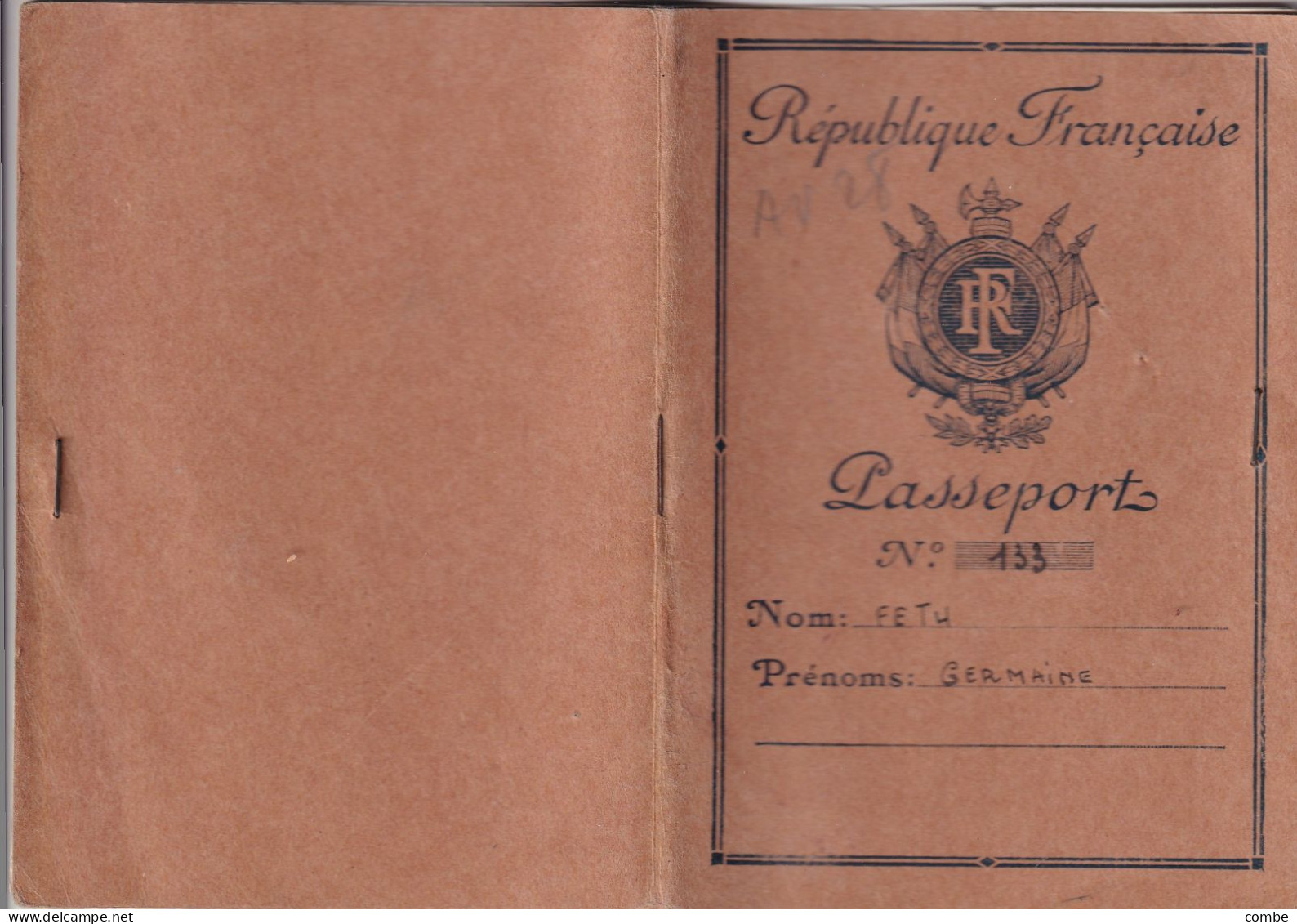 PASSEPORT. FOUGERES 1952 - Documenti Storici