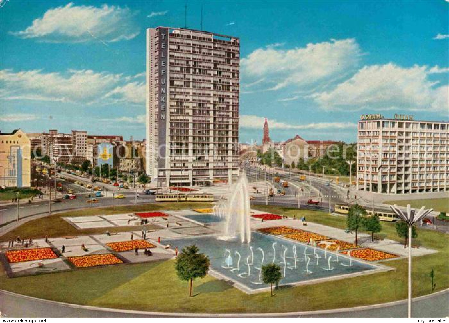 72786100 Berlin Ernst Reuter Platz Wasserspiele Hochhaus Berlin - Other & Unclassified