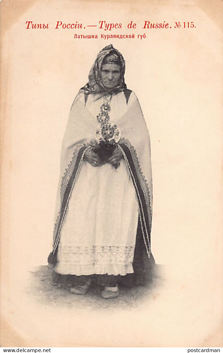 LATVIA - Types Of Russia - Latvian Woman - Publ. Scherer, Nabholz And Co. 115 - Latvia