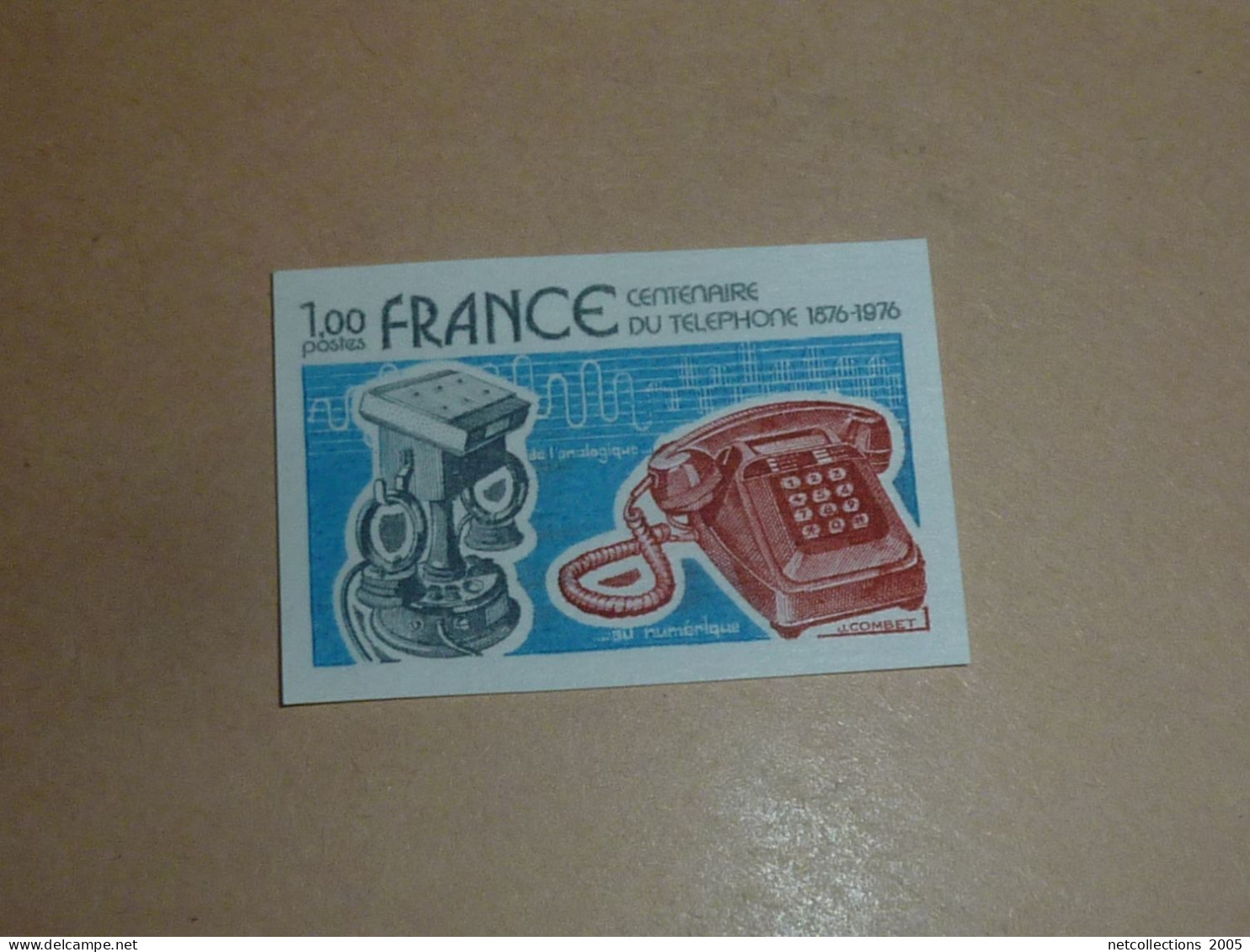 TIMBRE DE FRANCE NON DENTELEE N°1905a Centenaire De La Première Liaison Téléphonique - NEUF SANS CHARNIERE (C.V) - 1971-1980