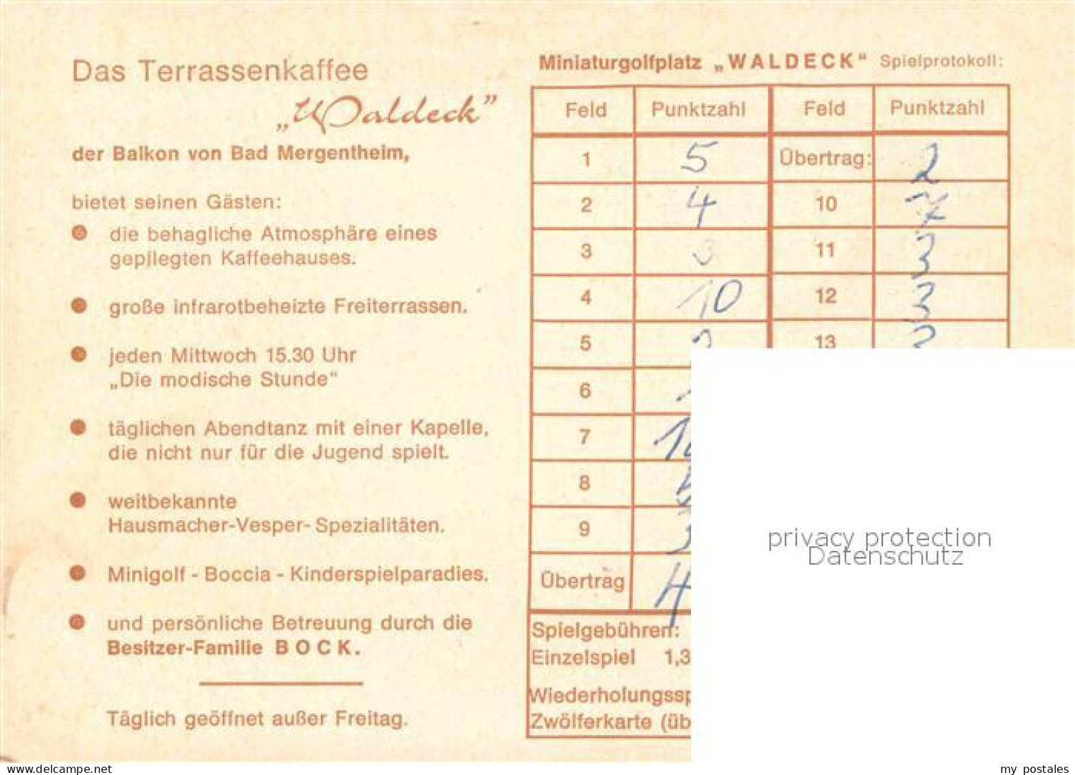 72784762 Bad Mergentheim Terrassen-Kaffee Waldeck Bad Mergentheim - Bad Mergentheim