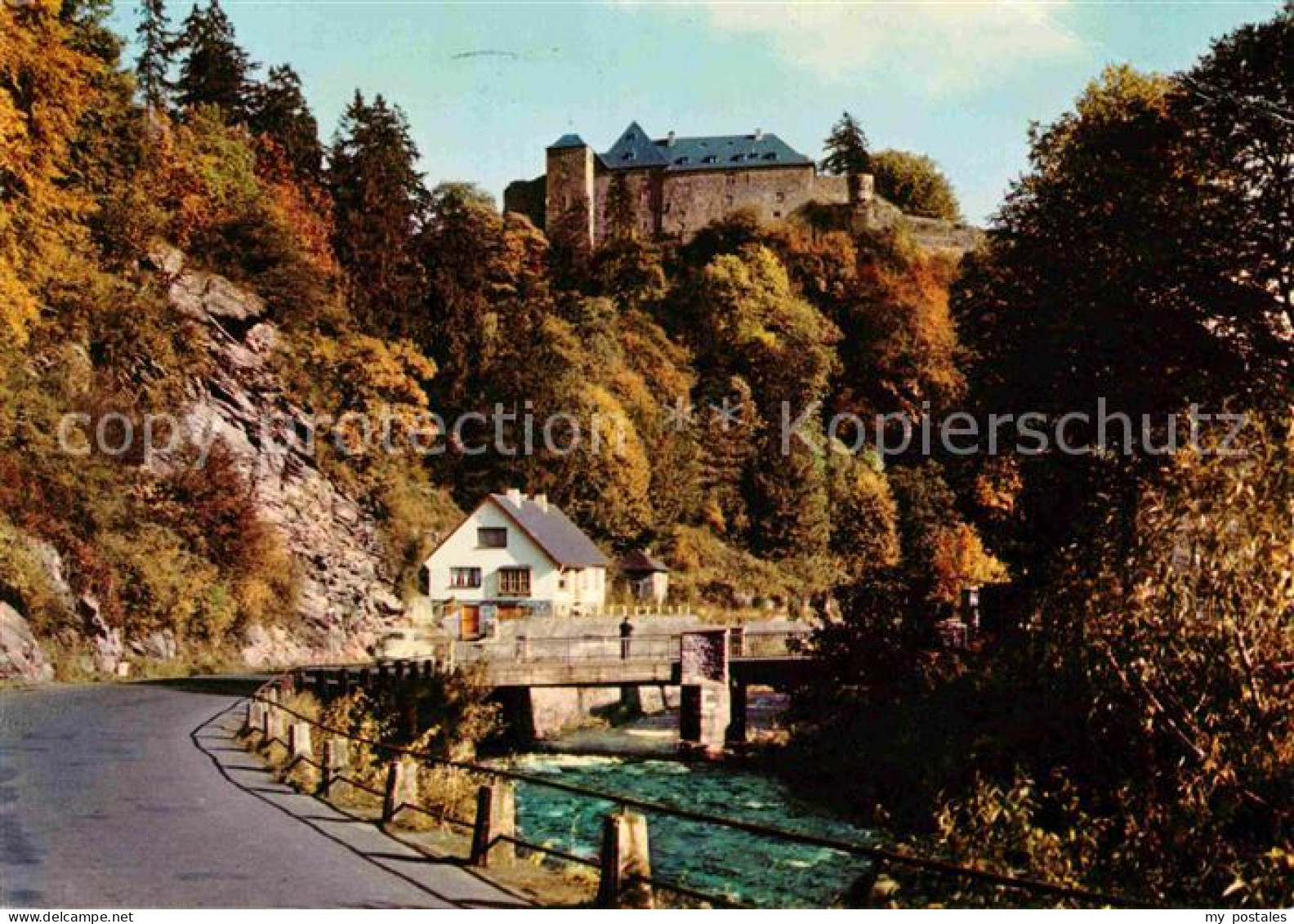 72783983 Monschau Die Rur Mit Burg Monschau - Monschau