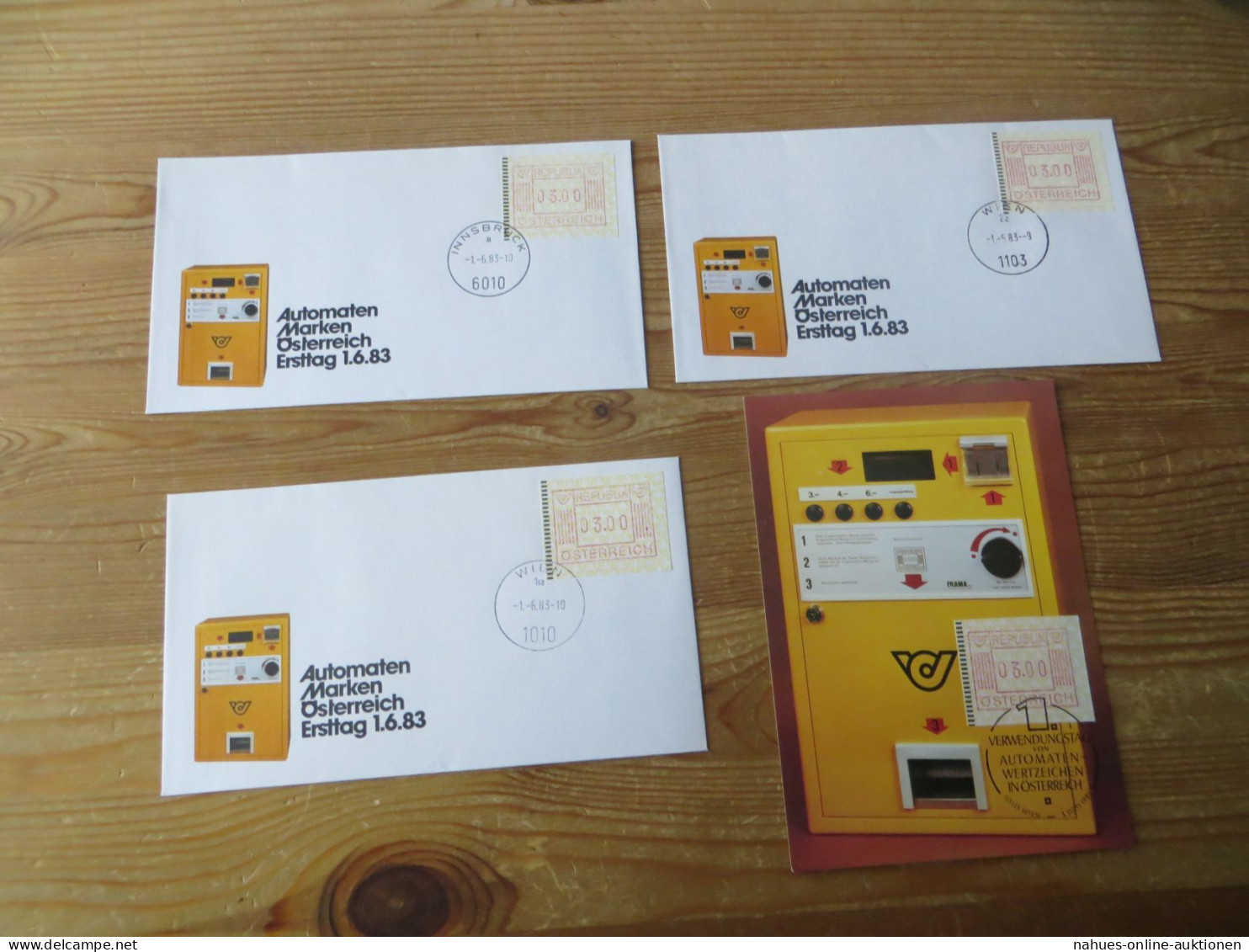 Österreich ATM Automatenmarken Lot von 26 Briefen als FDC div. Festpreis 75,00