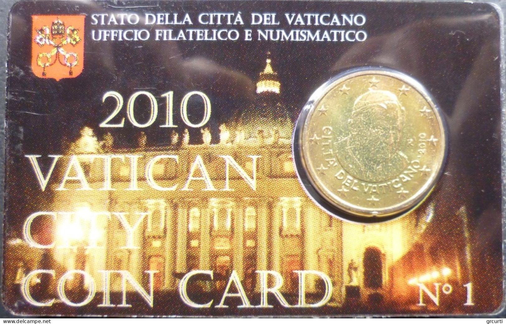 Vaticano - 50 Centesimi 2010 - Coincard N. 1 - KM# 387 - Vatikan