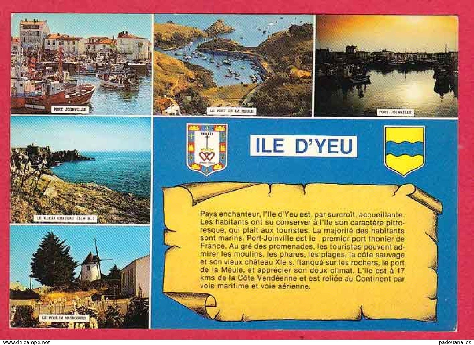 Z514 85 VENDEE ILE D'YEU CARTE A VUES MULTIPLES MULTIVUES - Ile D'Yeu