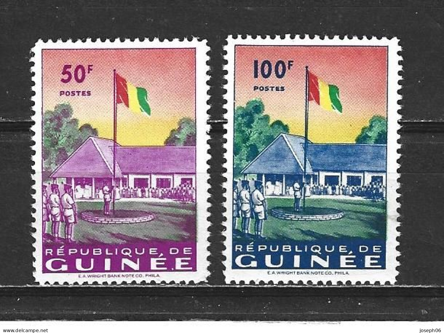 GUINEE    1959  Y.T.  N° 21  22   NEUF* - Guinée (1958-...)