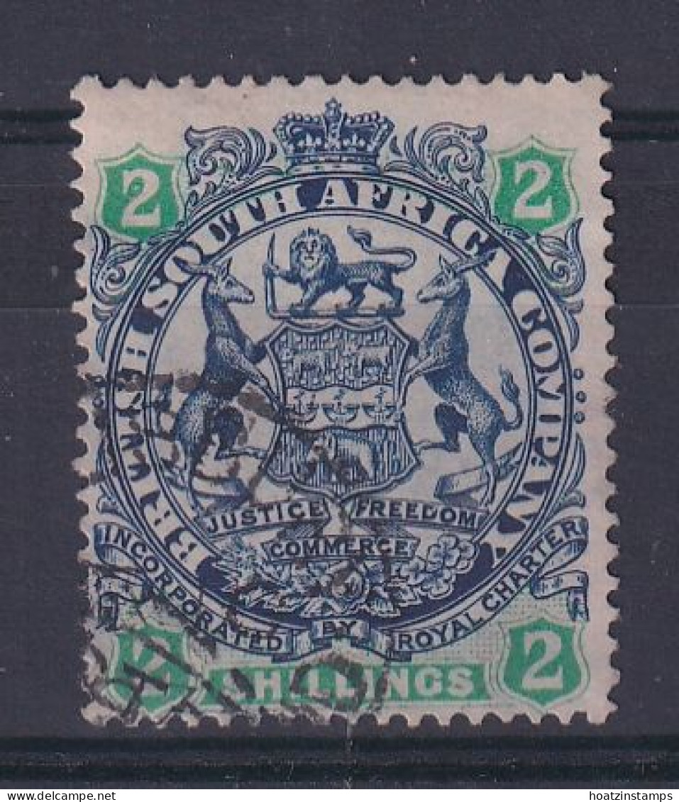 Rhodesia - BSAC: 1896/97   Arms    SG47     2/-   [Die II - No Dot]   Used  - Other & Unclassified