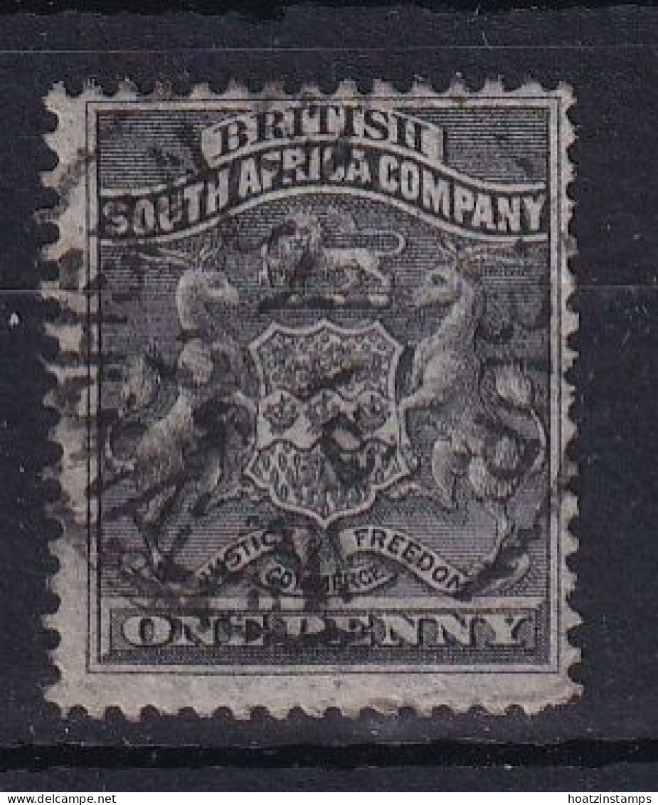 Rhodesia - BSAC: 1892/93   Arms    SG1     1d    Used    - Sonstige & Ohne Zuordnung