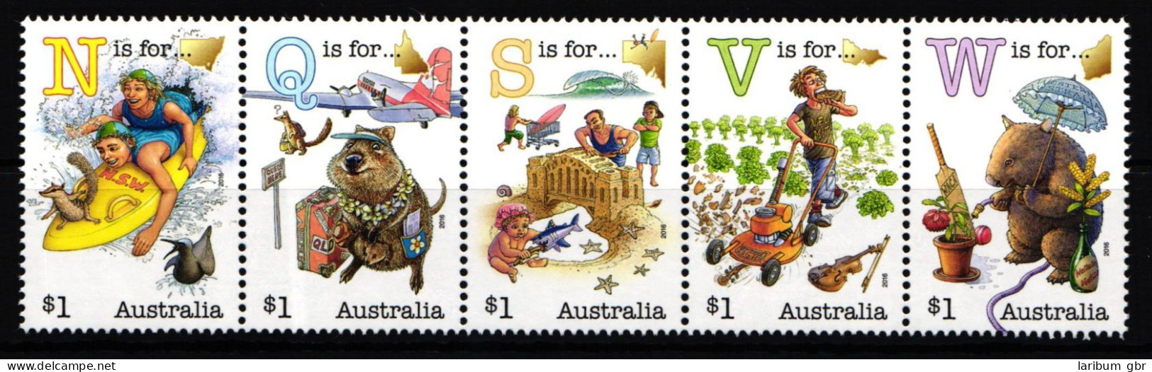 Australien 4468-4472 Postfrisch Als Fünferstreifen #KN960 - Andere & Zonder Classificatie