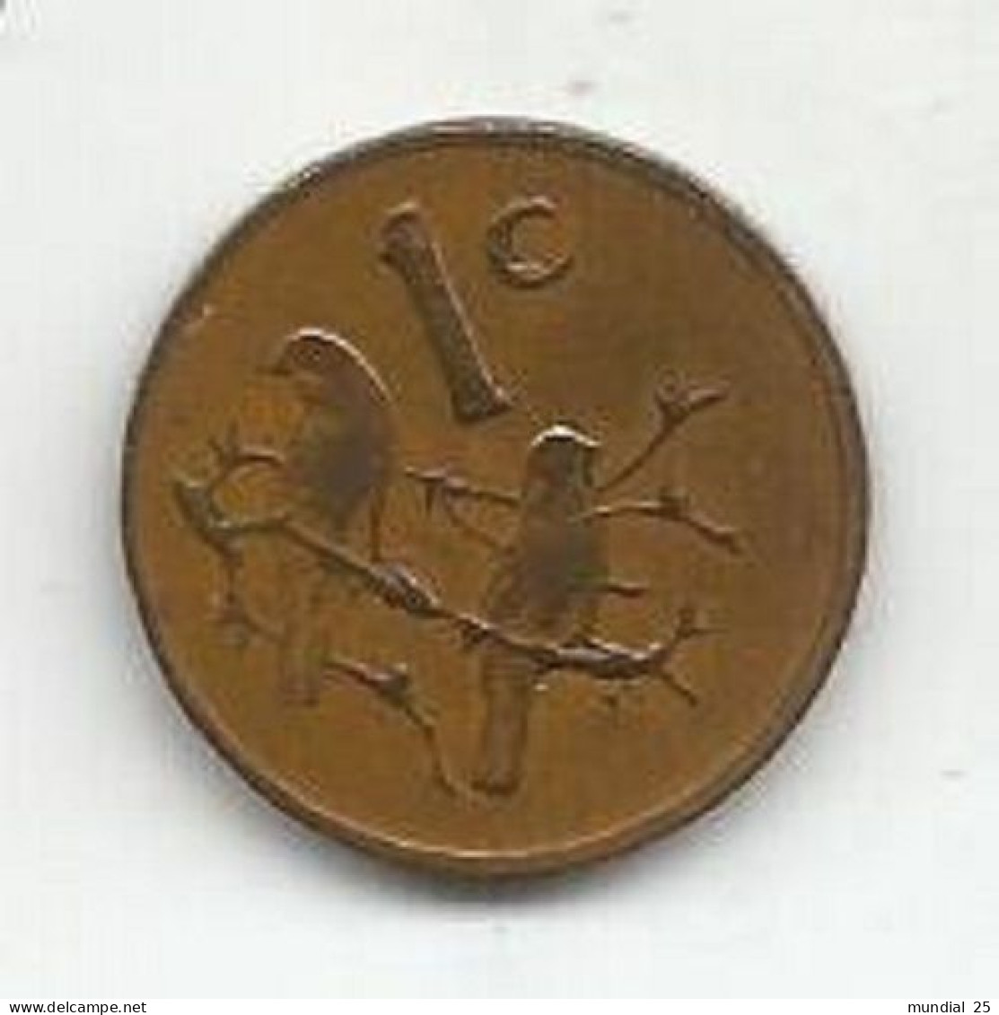 SOUTH AFRICA 1 CENT 1979 - HEAD OF PRESIDENT DIEDERICHS - South Africa