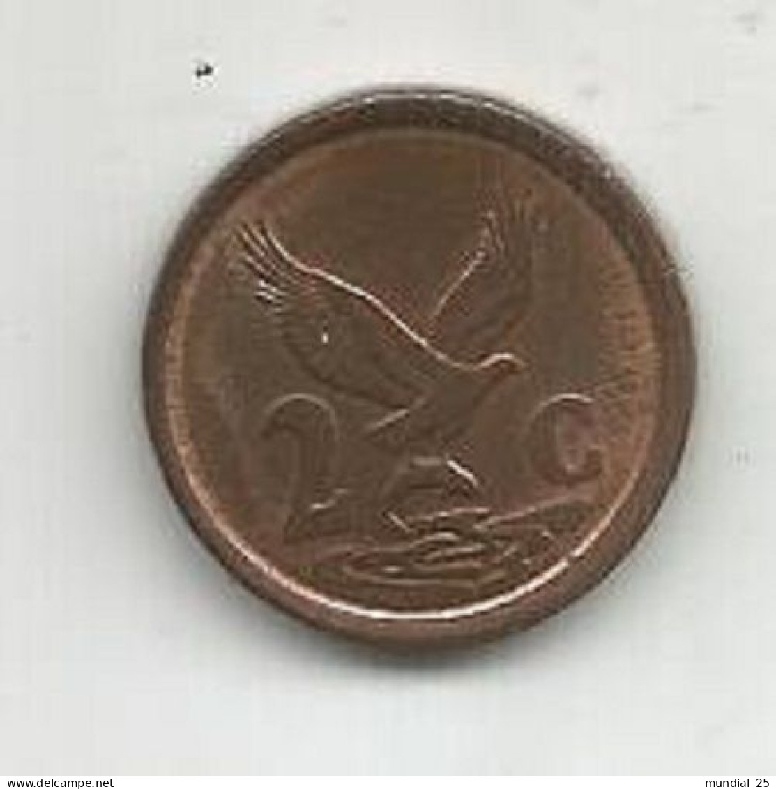 SOUTH AFRICA 2 CENTS 1991 - Afrique Du Sud