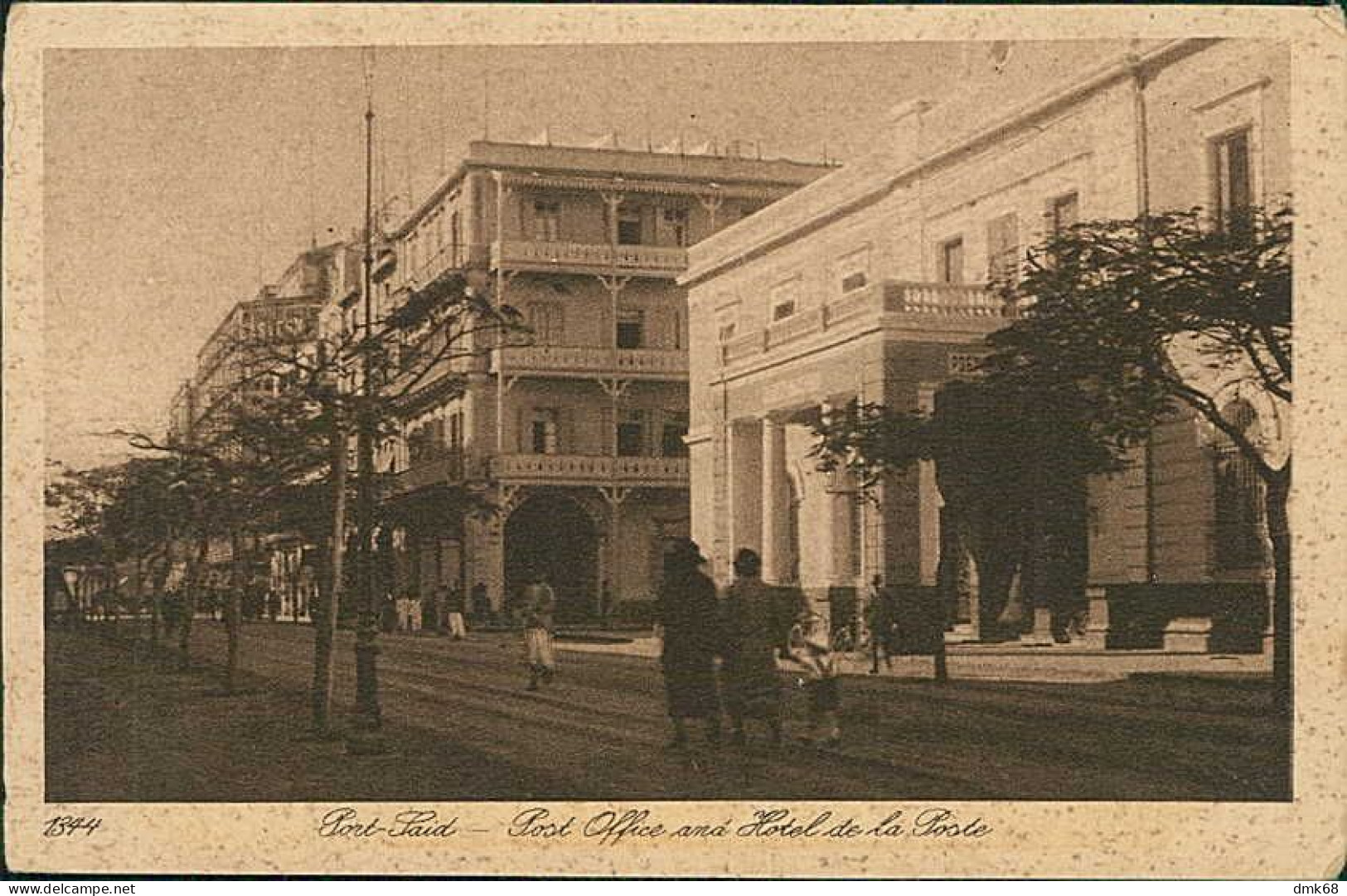 EGYPT - PORT SAID - POST OFFICE AND HOTEL DE LA POSTE ( 1344 ) EDIT. LEHNERT & LANDROCK - 1920s (12659) - Puerto Saíd